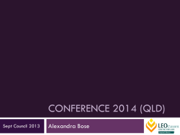 ALSA Conference 2014 PowerPoint Presentation