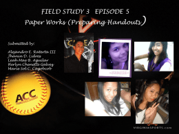 Episode 5 FS3 - FieldStudy32011-2012