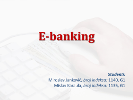 E-banking PowerPoint dokument ()