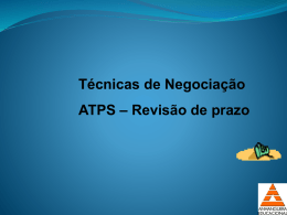 ATPS 2013 -Tecnicas de Negociação revisado