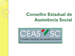 CEAS apresentação sobre Comissão de Acompanhamento aos