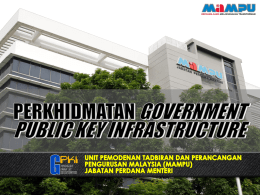 2. Perkhidmatan Government Public Key Infrastructure - GPKI
