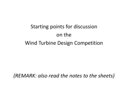 Wind Turbine Wind Design Competition