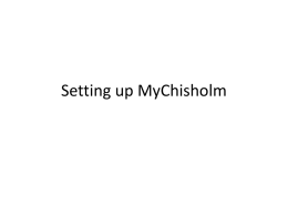 MyChisholmSetup