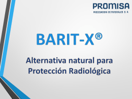 Descargar Presetación PPT Barit-X® 2014