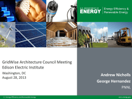 Feb-May 2013 - GridWise® Architecture Council