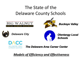 StateoftheSchools9-2012 - Delaware Area Chamber of