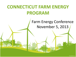 CT Farm Energy Program - Cooperative Extension System