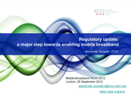 a Major Step towards Enabling Mobile Broadband
