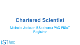 Chartered Scientist