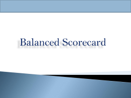 Balanced Scorecard - MGerhardt Consultorias