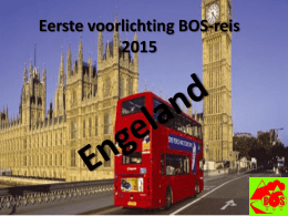 Eerste voorlichting BOS-reis 2015 Engeland