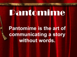 Pantomime Powerpoint