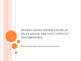 Potenziamento psicomotorio