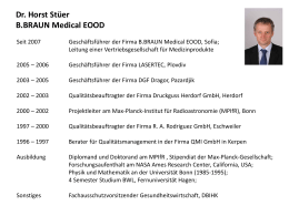 Dr. Horst Stüer, B.BRAUN Medical EOOD
