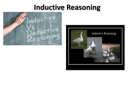 Inductive Reasoning - College of the Redwoods