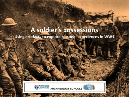 soldiers possessions