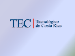 TEC Antecedentes - Tecnológico de Costa Rica