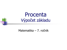 Procenta - 2.ZŠ Beroun