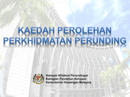 penilaian teknikal - Kementerian Kewangan Malaysia