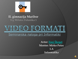 Video formati