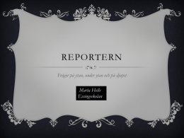 Reportern introduktionslektioner-2