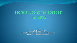 Florida Economic Forecast for 2015