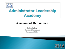 FINAL Assessment Office Principal Presentation July 2014