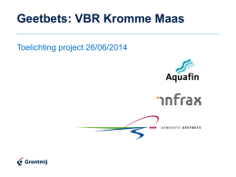 Voorstelling project VBR Kromme Maas