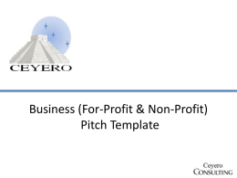 Investor Pitch Template
