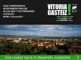 Vitoria Gasteiz: Una Ciudad Hacia el Desarrollo Sostenible