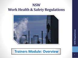 NSW Work Health Safety Act 2012