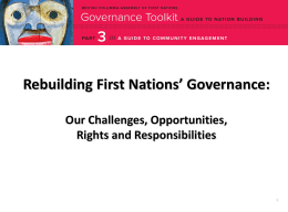 PowerPoint - The BC Assembly of First Nations