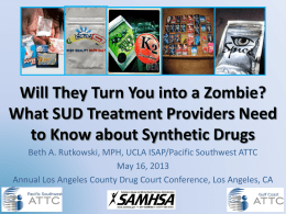 What SUD Treatment Providers Need to Know about Synthetic
