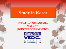 Presentasi Penawaran Program Kuliah di Korea