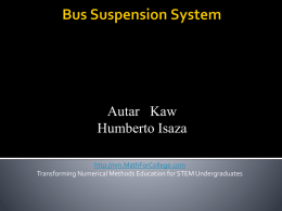 Bus Suspension PPT