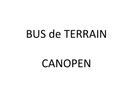 BUS de TERRAIN CANOPEN
