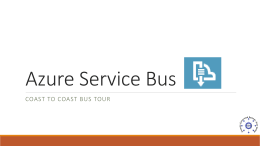 PCSUG – Azure Service Bus