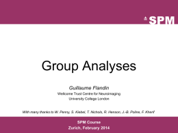 Group analyses - Translational Neuromodeling Unit
