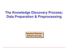 Data Preparation and Preprocessing