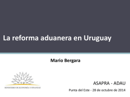 La reforma aduanera en el Uruguay