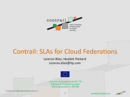 SLA coordination in a federation of Cloud providers - contrail