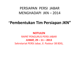 PERSIAPAN PERSI JABAR UTK. JKN-2014, 29-11