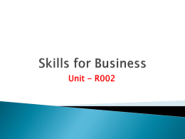 Skills for Business_TASK2