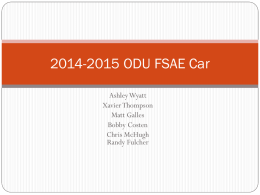 2014-2015 ODU FSAE Car