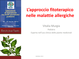 Murgia-L`approccio fitoterapico nelle malattie allergiche