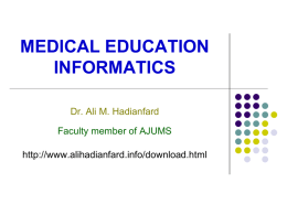 Medical Education Informatics