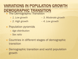 Chapter 2, Key Issue 3 - Demographic Transition