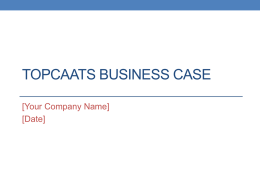 Example business case presentation ()