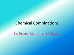 Chemical Combinations Project